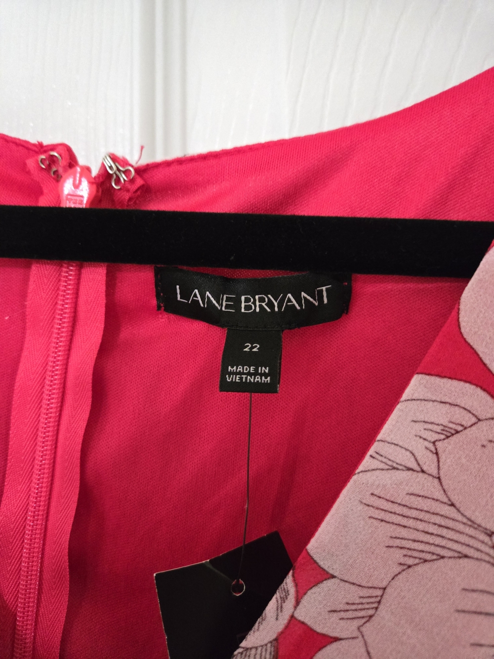Lane Bryant Rose Pink Floral V-Neck Maxi Dress - Picture 6 of 12